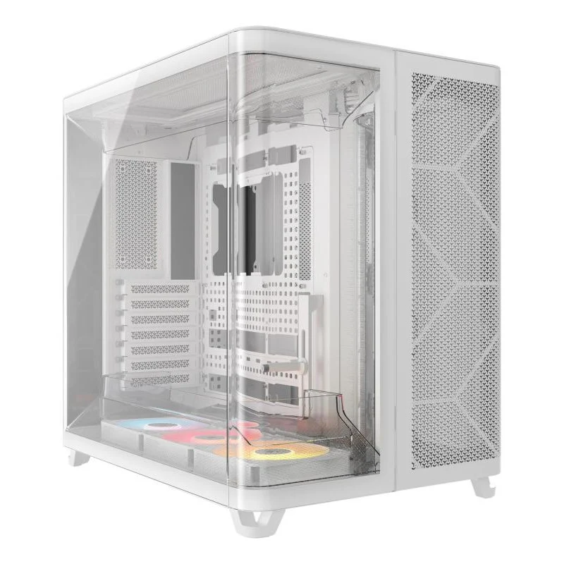 CORSAIR AIR 5400 RS-R ARGB Mid-Tower PC Case_x000B_, White