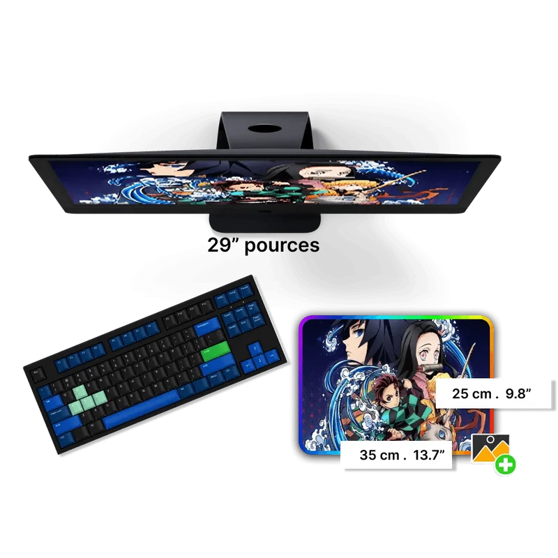Tapis de Souris Personnalisable RGB 35x25 cm