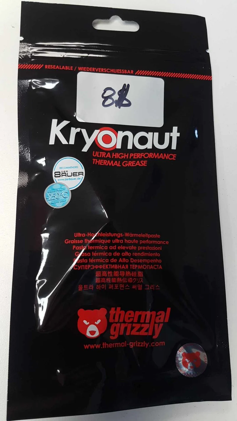 Pâte thermique haute performance Thermal Grizzly Kryonaut