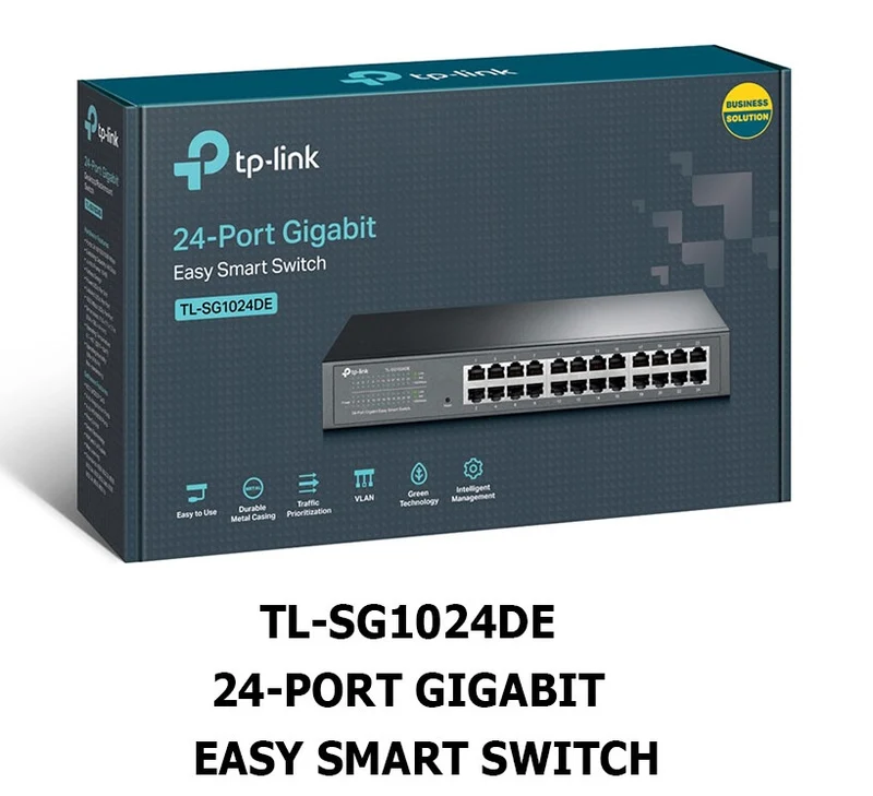 TP-Link TL-SG1024DE Commutateur intelligent Gigabit Easy 24 ports 10/100/1000 Mbit/s [NEUF]