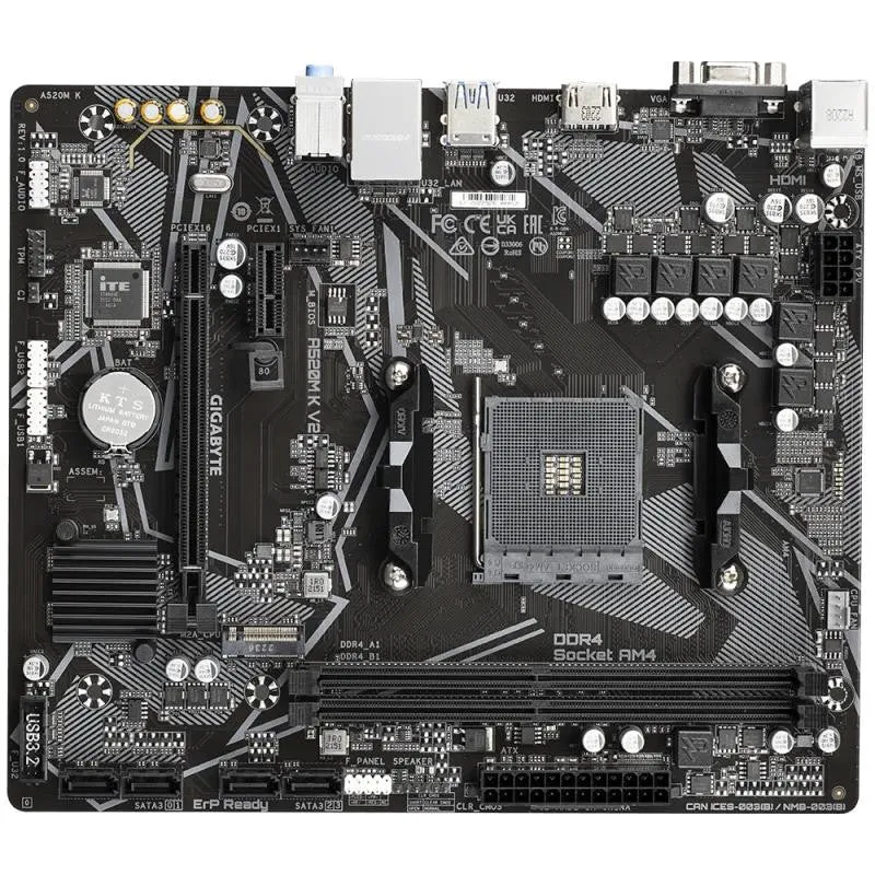 GIGABYTE A520M K V2 DDR4