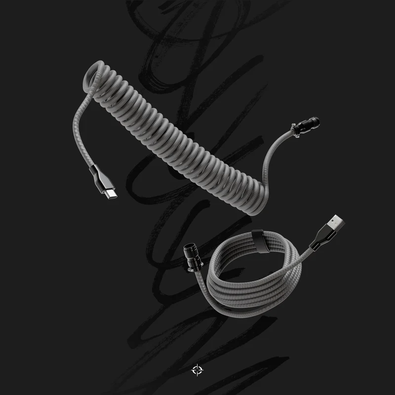 Câbles spiralés - Gris