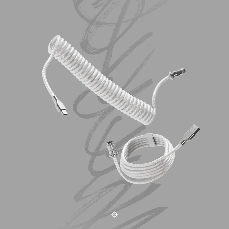 Câbles spiralés - Blanc