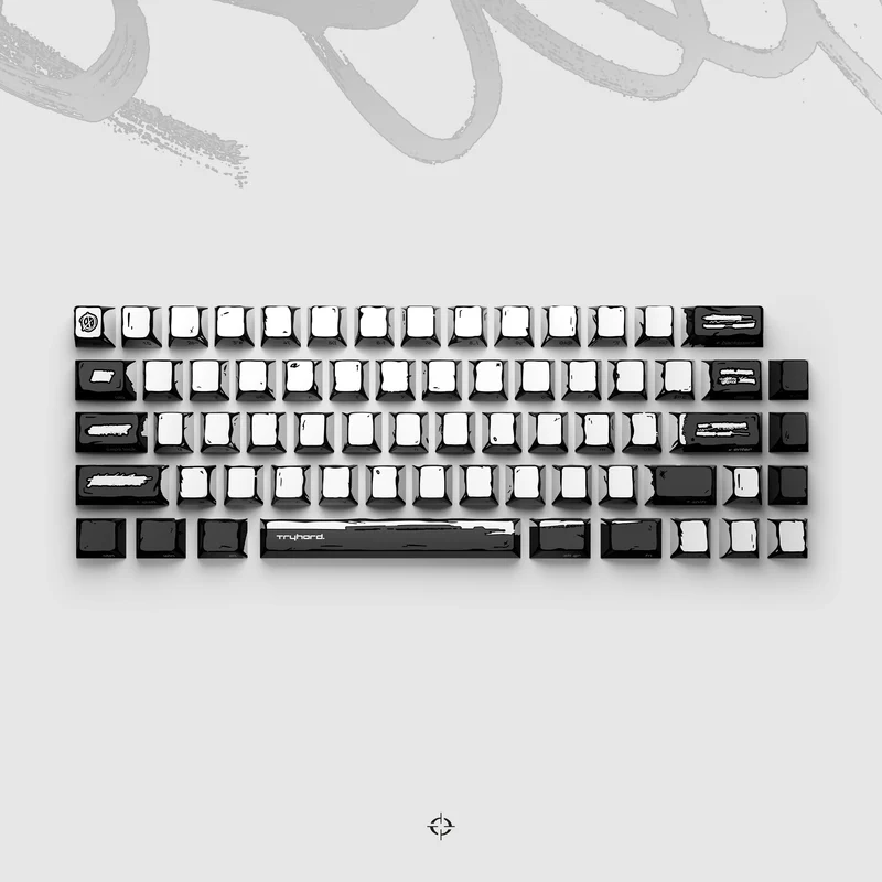 Set de 66 Keycaps - Celshading Blanc
