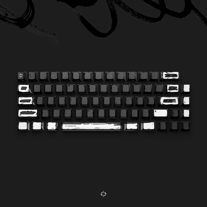 Set de 66 Keycaps - Celshading Noir