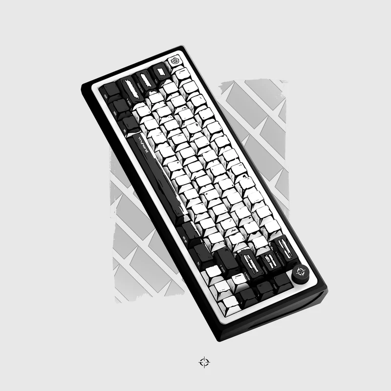 Clavier Magnétique 65% - Celshading Blanc