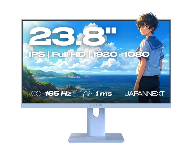 Écran PC Gaming | 23,8" | IPS | Full HD | 165Hz | Pastel Bleu