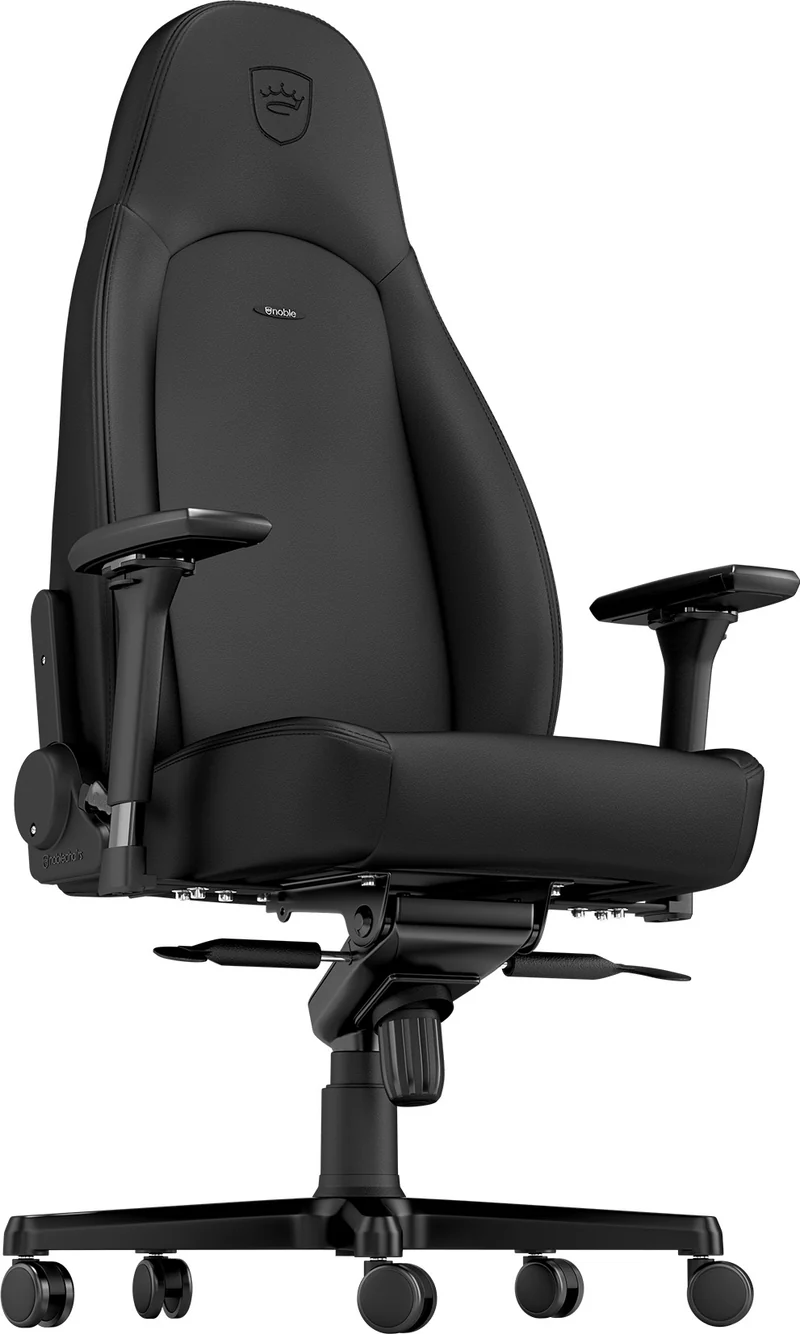 Fauteuil gaming noblechairs ICON Black Edition - similicuir PU, accoudoirs 4D (Noir)