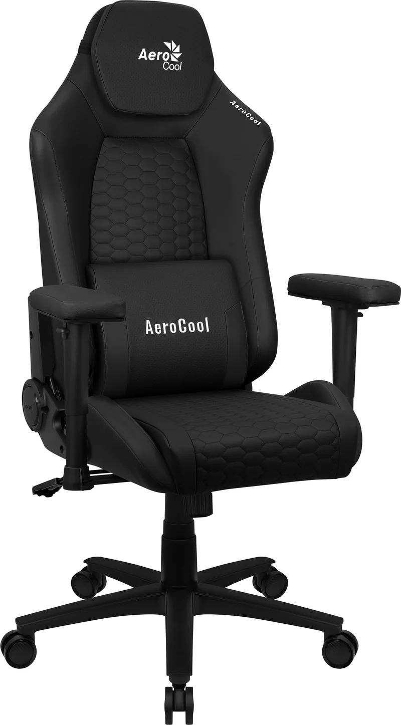 Fauteuil gaming AeroCool Crown Leatherette - similicuir, accoudoirs 2D, inclinable 180°