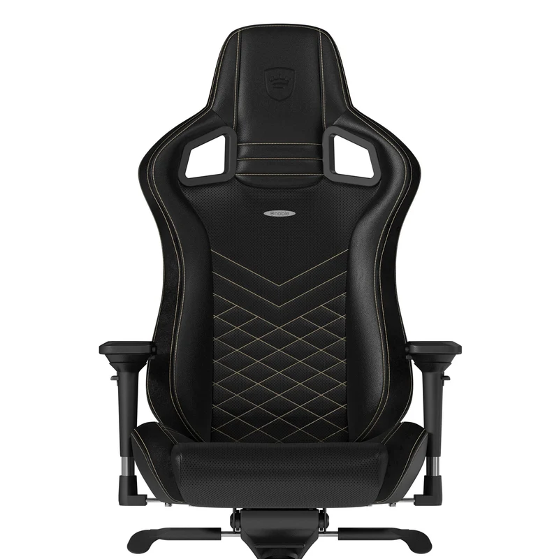 Fauteuil gaming noblechairs EPIC - similicuir PU, accoudoirs 4D, inclinable 135° (Noir/Or)