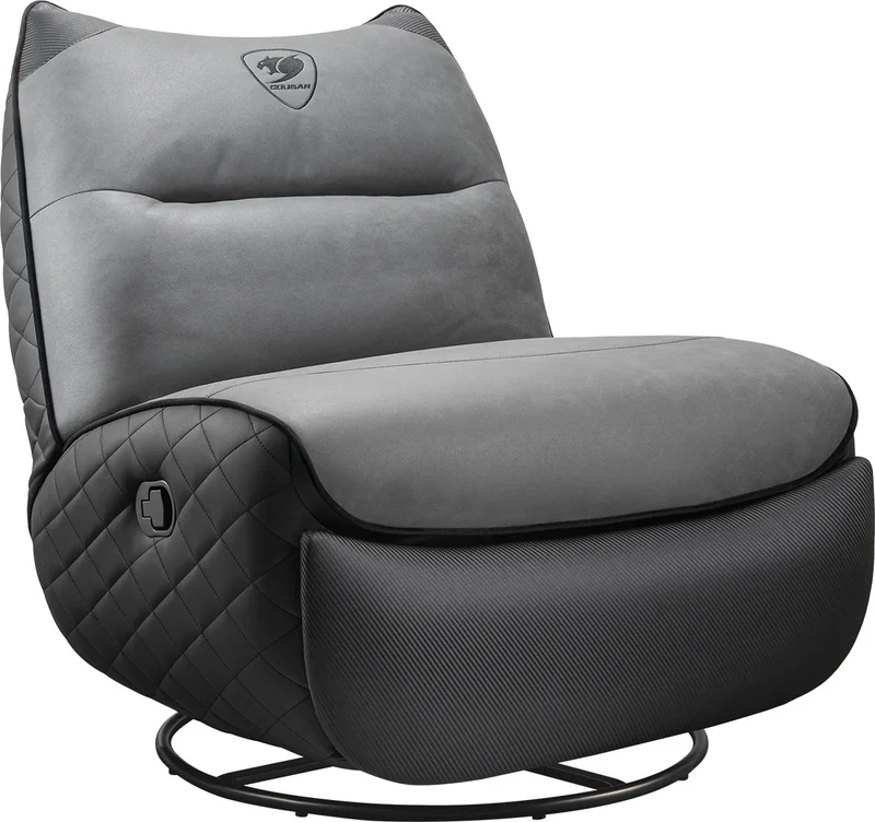 Sofa gaming Cougar Overlord Neo - inclinable, repose-pieds, rotation 360° (Gris)