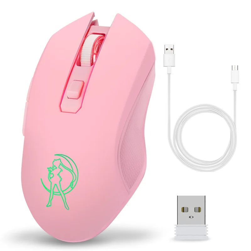 Souris Gaming Rose Sans-fil