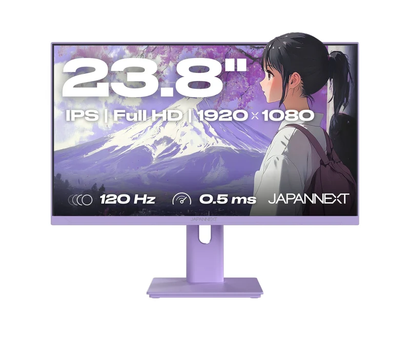 Écran PC Gaming/bureautique | 23,8" | IPS | Full HD | 120Hz | Pastel violet