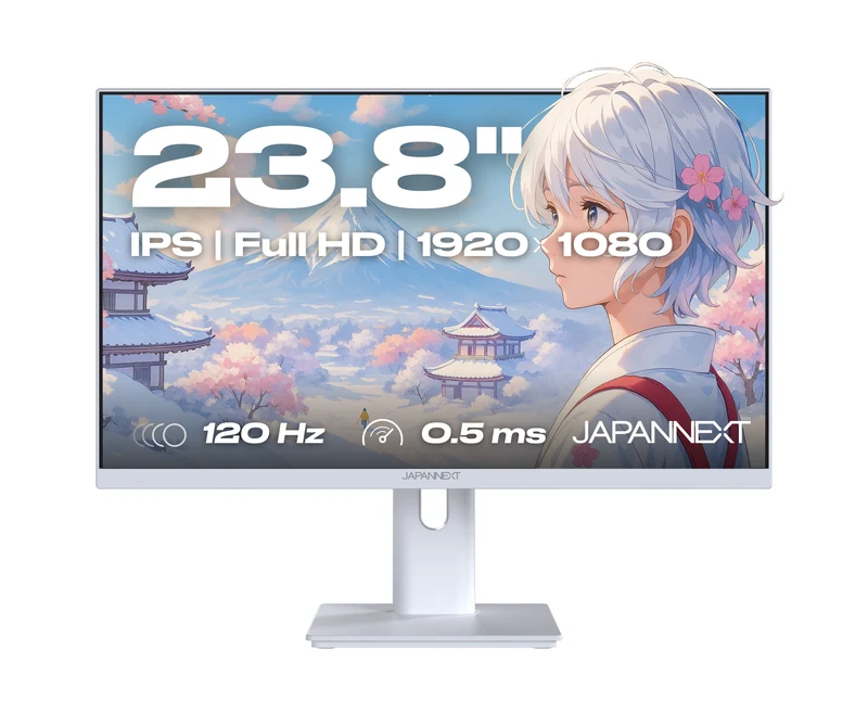 Écran PC Gaming/Bureautique | 23,8" | IPS | Full HD | 120Hz | Pastel Blanc