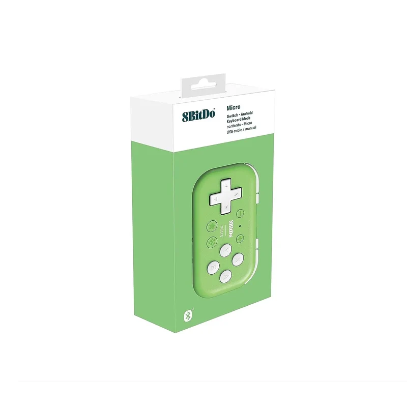 Mini manette 8BitDo Micro Bluetooth pour Switch et Android — 24,8 g, 16 boutons et mode clavier