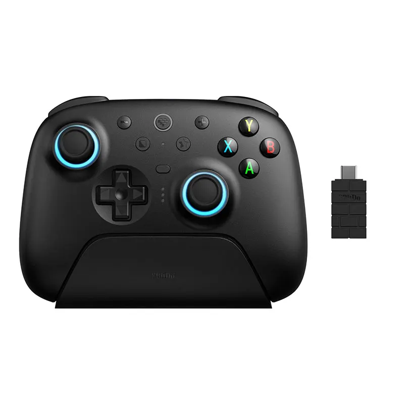 Manette 8BitDo Ultimate 2 sans fil 2,4 GHz pour PC et Android — sticks TMR et gâchettes à effet Hall commutables