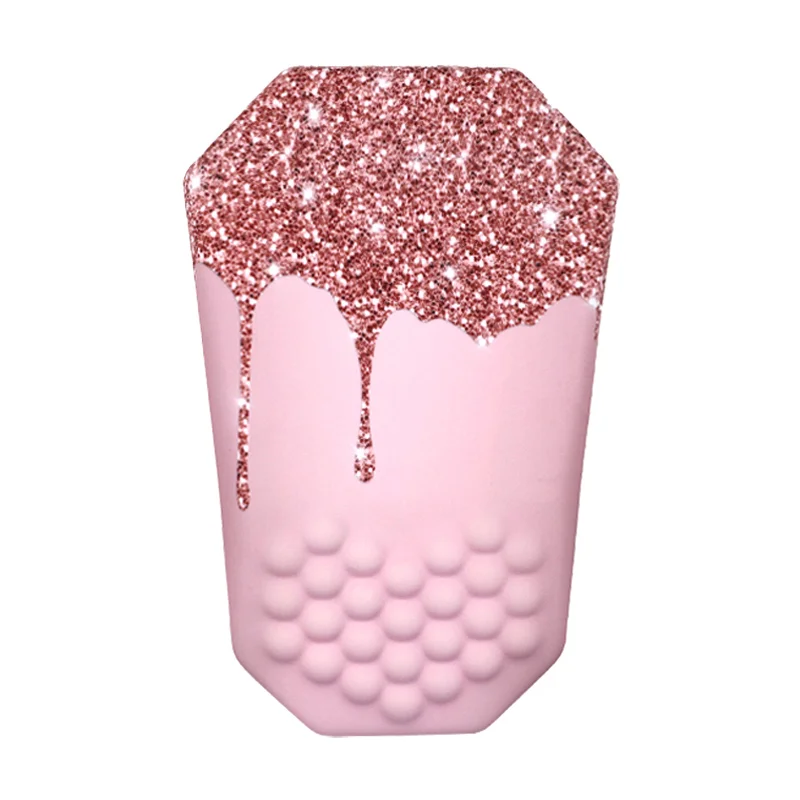 Tapis de Souris Ergonomique - Rose Paillette