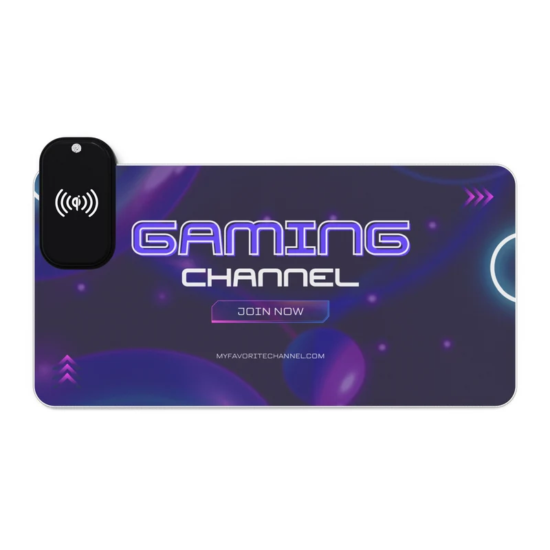 Tapis de Souris Personnalisé - RGB recharge induction sans fil
