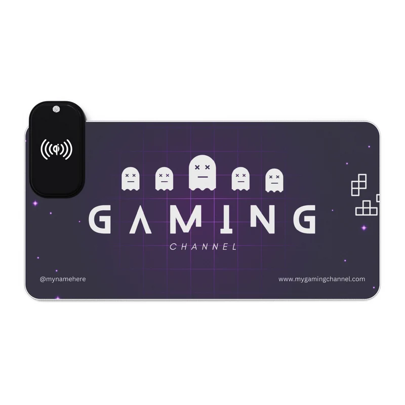 Tapis de Souris Personnalisé - RGB recharge induction sans fil