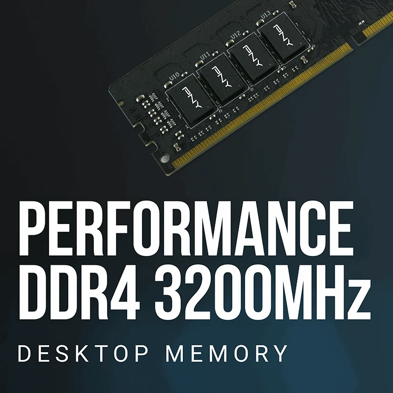 RAM PNY Performance 8 Go (1×8 Go) DDR4 3200 CL22 - Vert (OEM)