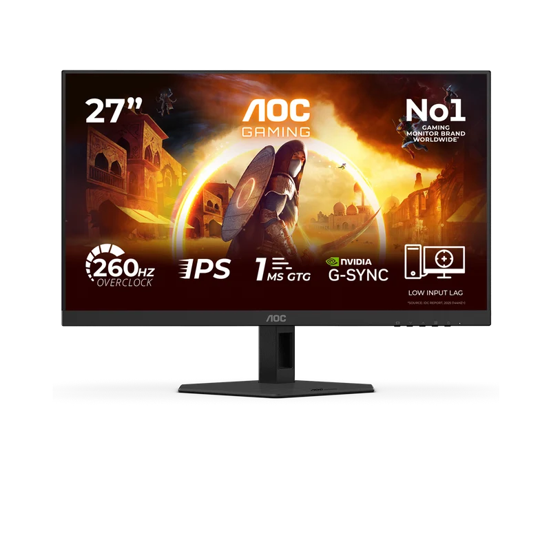 Écran PC Gamer 27" AOC Gaming G4 27G4ZRE - Full HD 1080p 260Hz - HDMI/DisplayPort - Noir