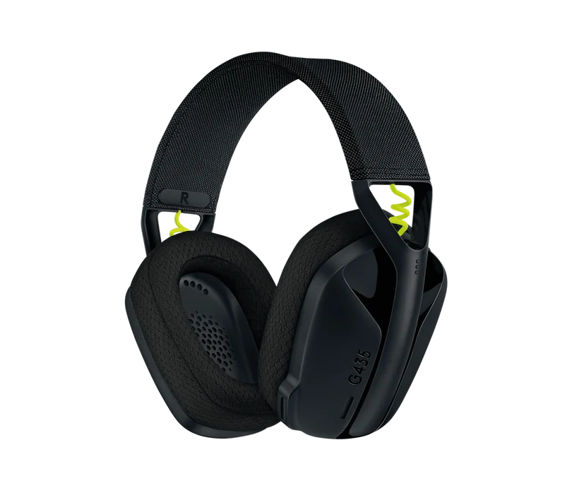 Casque Gaming sans fil Logitech G435 Lightspeed (Noir/Jaune)