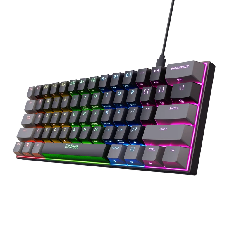 Trust GXT867 Acira 60% Mini Gaming Keyboard