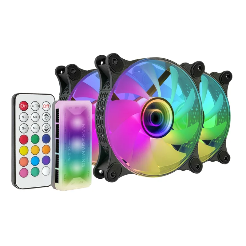 Ventilateurs RGB x3 avec Télécommande
