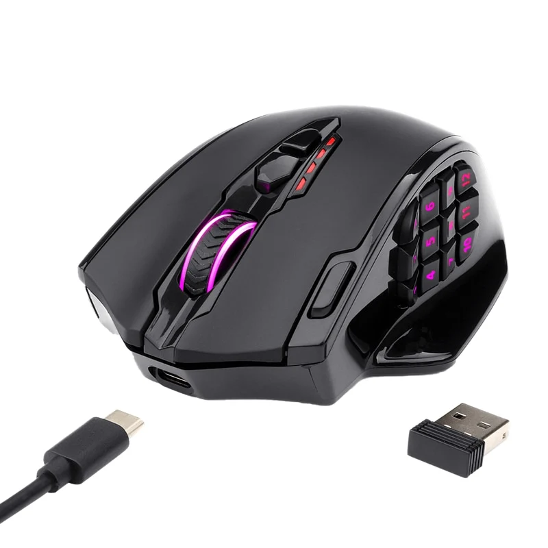 Souris Gaming Pro sans fil RGB