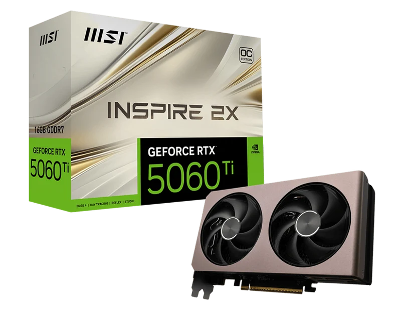 MSI GeForce RTX 5060 Ti 16G INSPIRE 2X OC