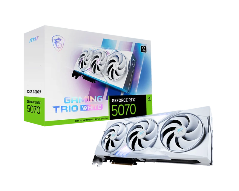 MSI GeForce RTX 5070 12G GAMING TRIO WHITE