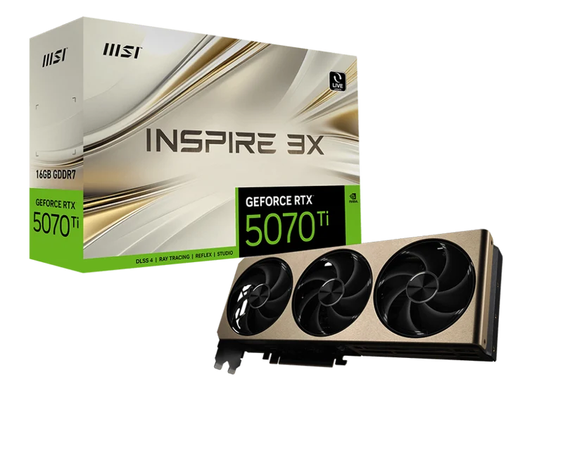 MSI GeForce RTX 5070 Ti 16G INSPIRE 3X