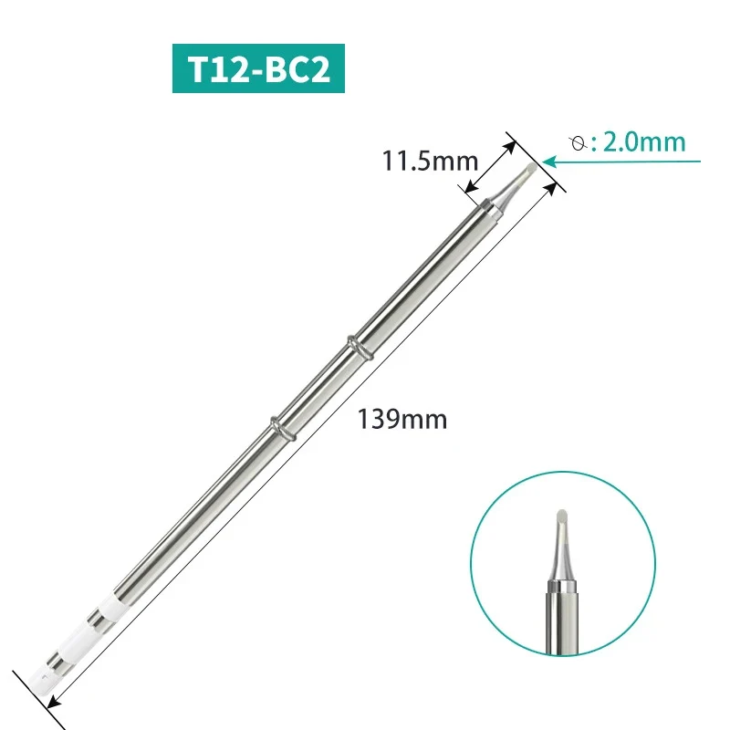 Panne T12 pour fer à souder — cartouche 70 W, 11 profils