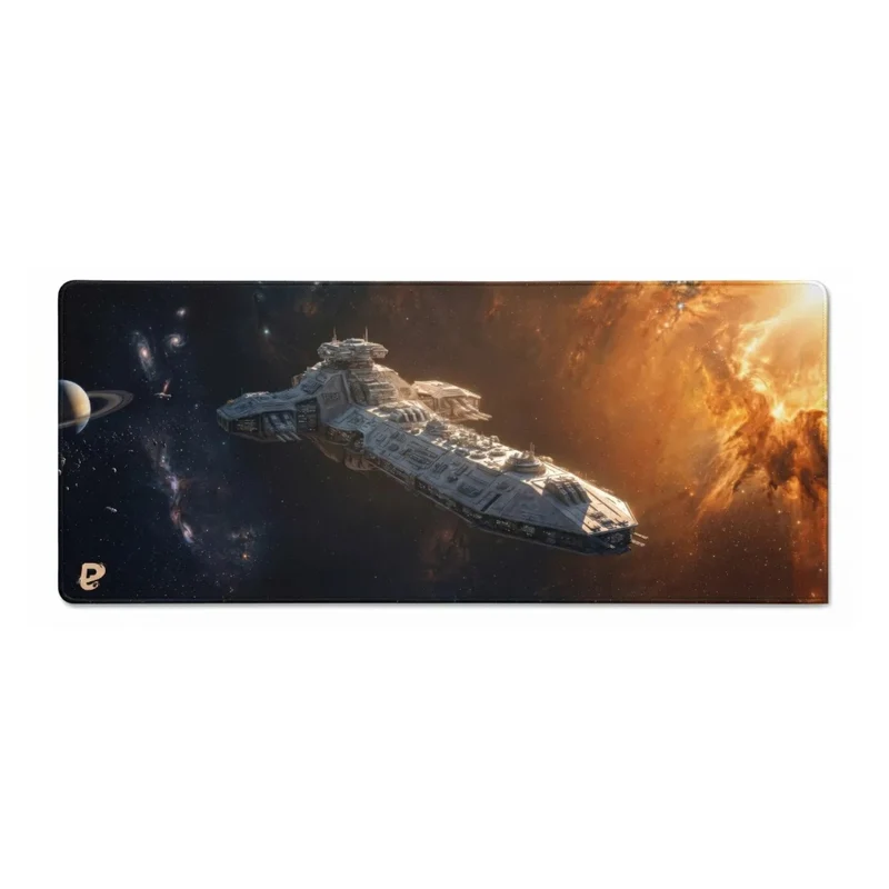 Tapis Souris XXL Vaisseau Spatial | PopMyPad | 900x400mm | 3mm | Vitesse Ultime