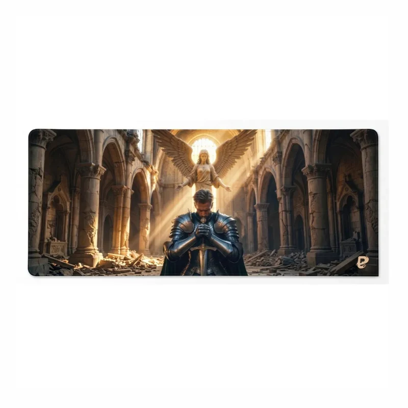 Tapis de souris XXL Chevalier | PopMyPad | 900x400mm | 3mm | Glisse et Précision
