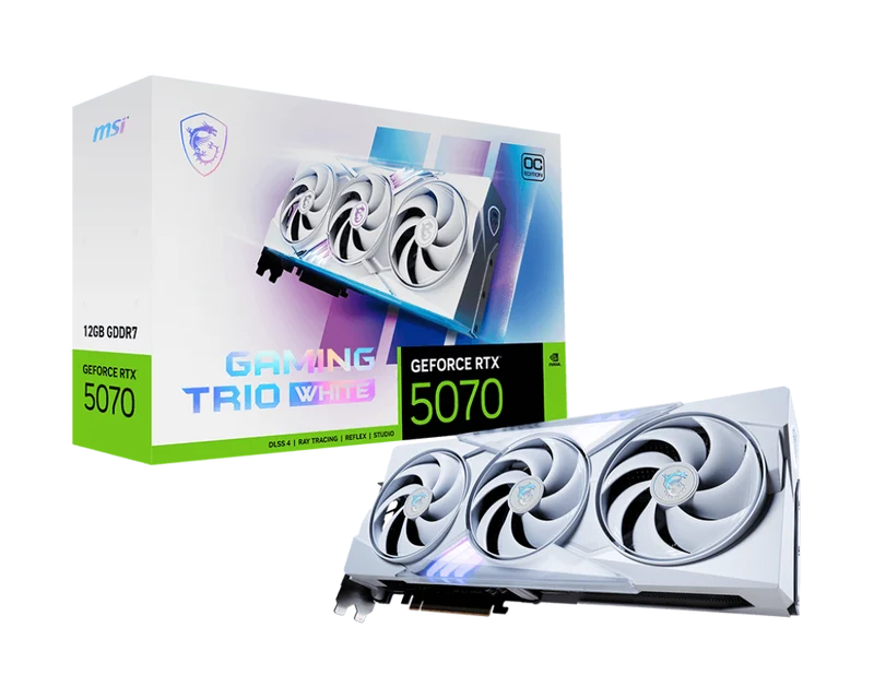 MSI GeForce RTX 5070 12G GAMING TRIO OC WHITE