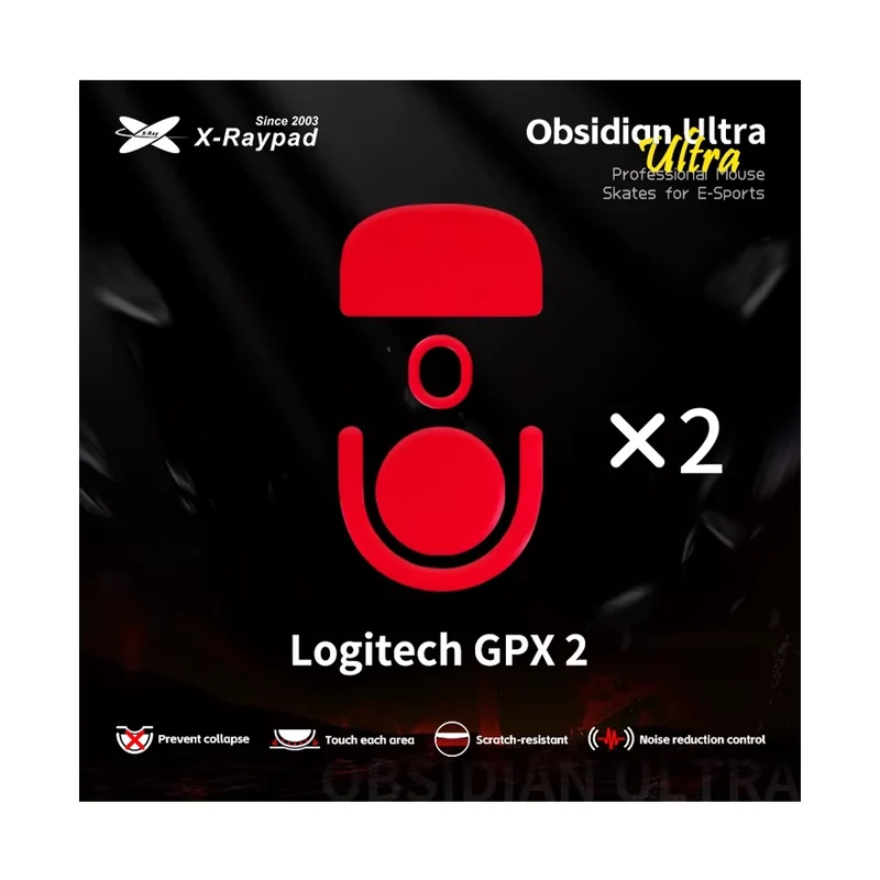X-Raypad Skates Obsidian Ultra Logitech G Pro X 2