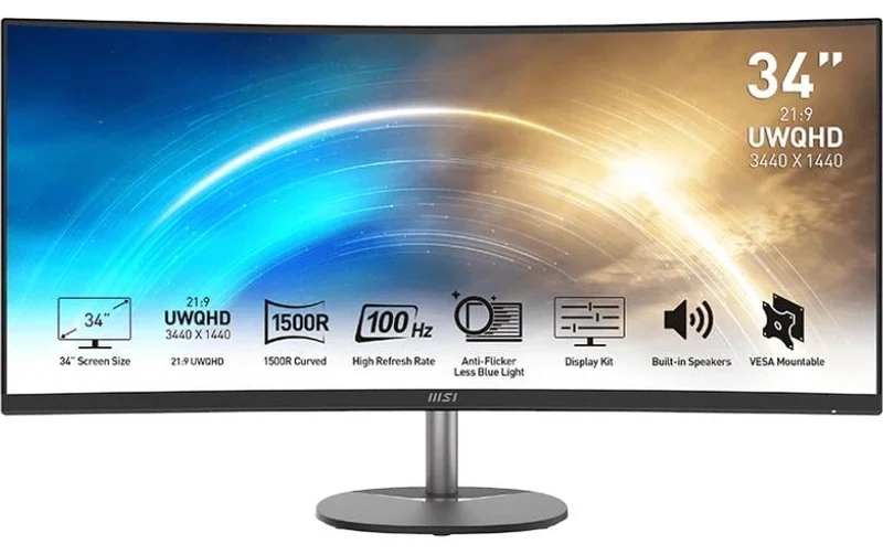 MSI Pro MP341CQDE 34, UltraWide QHD