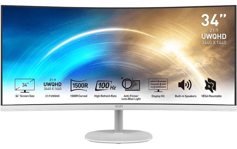 MSI Pro MP341CQ 34, UltraWide QHD