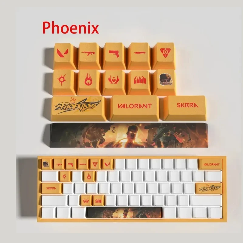 Résistance thermique : Keycaps Valorant Phoenix – 14 touches PBT