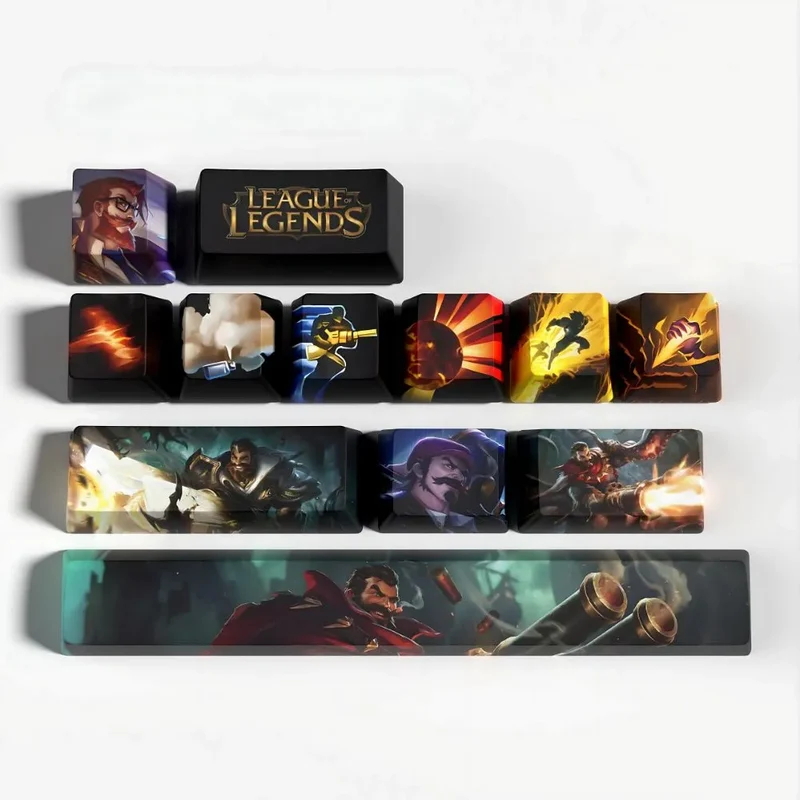 Keycaps Graves League of Legends – Finition mate anti-traces