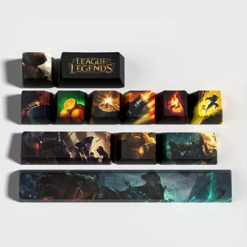 Keycaps Gangplank League of Legends – Compatible Cherry MX, Gateron, Kailh