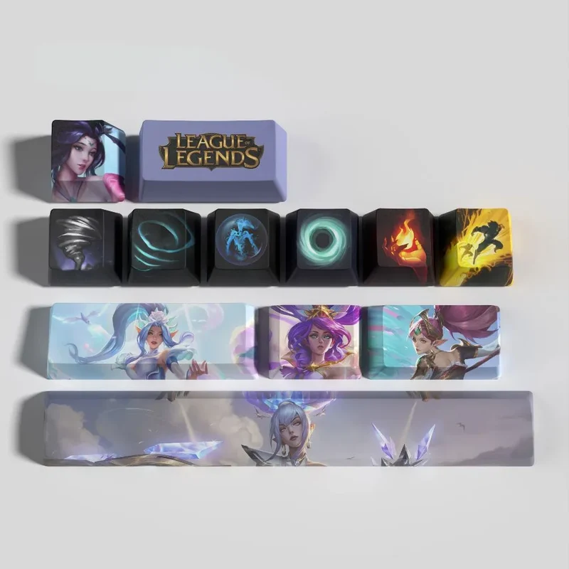 Keycaps Janna League of Legends – Profil OEM rangée par rangée