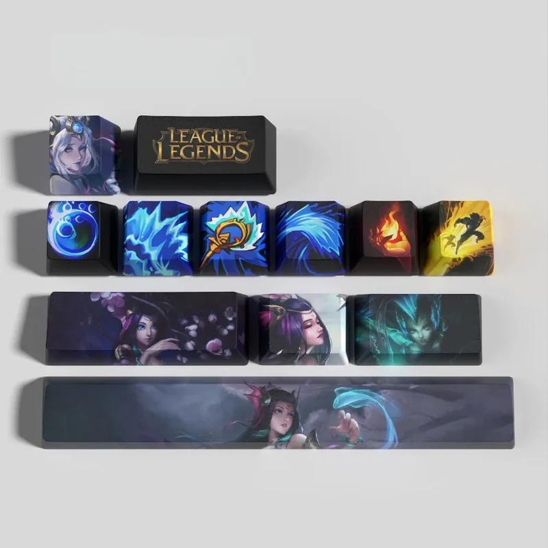 Keycaps Nami League of Legends – aqua et pastel pour un setup doux