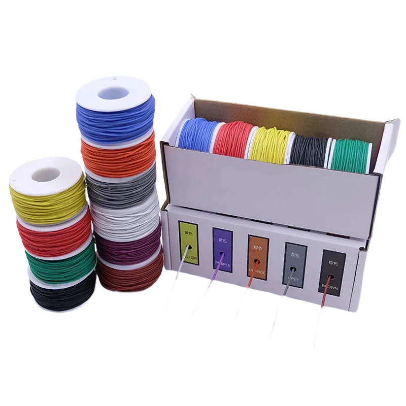 Fil silicone souple 5 couleurs — câblage de mod, 20 à 30 AWG