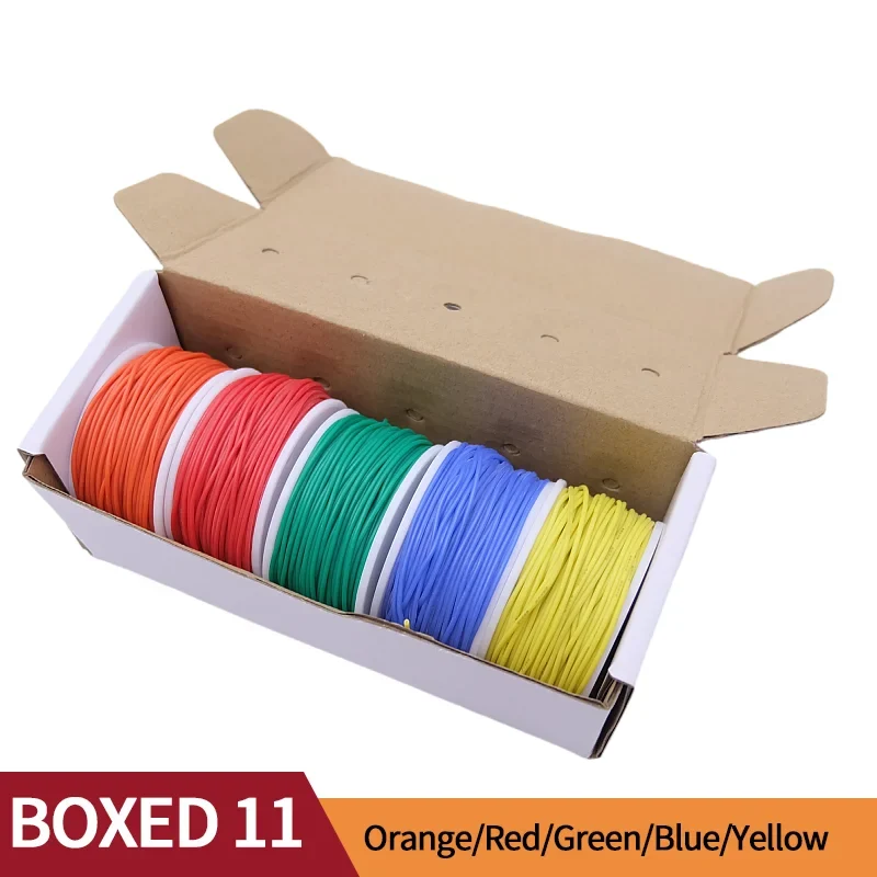 Fil silicone souple 5 couleurs — câblage de mod, 20 à 30 AWG