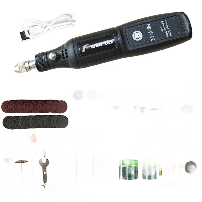 Mini-outil rotatif sans fil 3,6 V — découpe de coques et ponçage