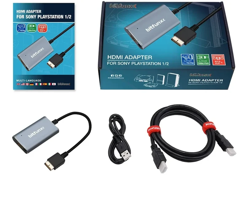 Convertisseur RGB et YPbPr vers HDMI 1080p PS1 PS2 — BitFunx