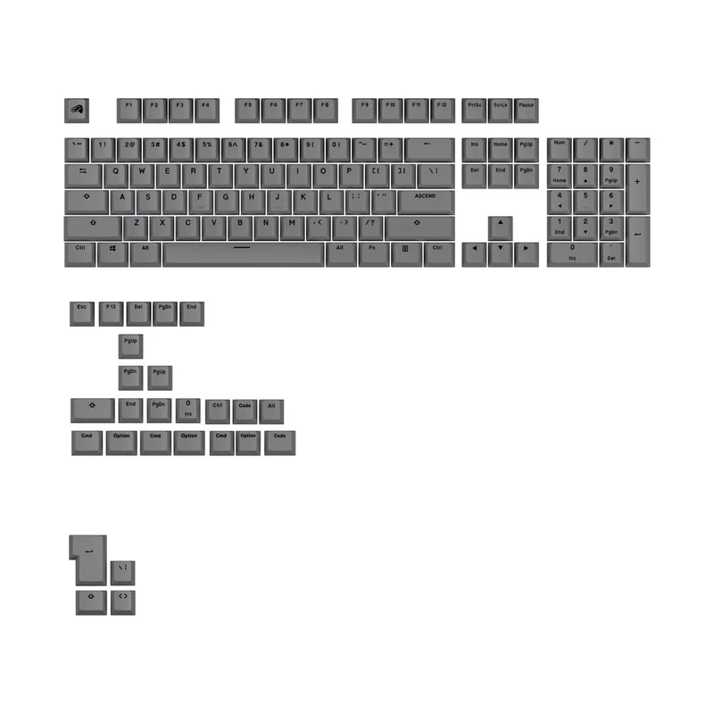 Glorious Keycaps V2 PBT ANSI US - Armor Gray