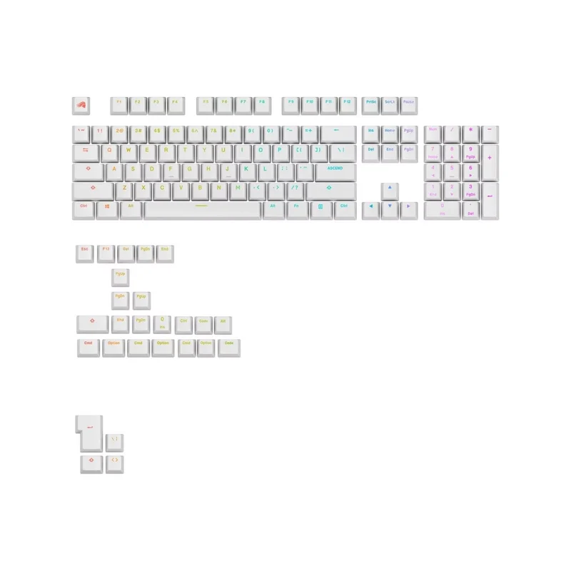 Glorious Keycaps V2 PBT ANSI US - White